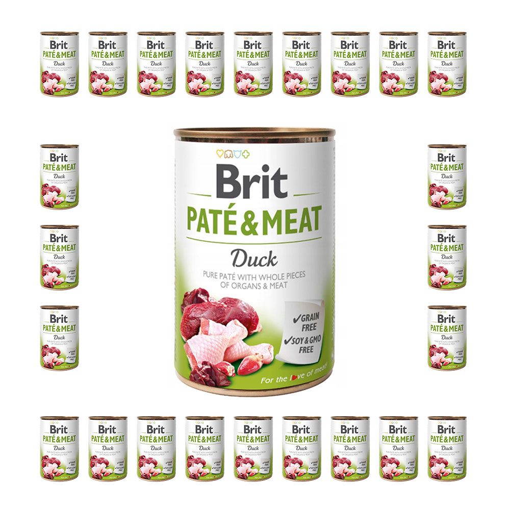 PAKIET FBA BRIT PATE& MEAT DUCK 24 x 400G