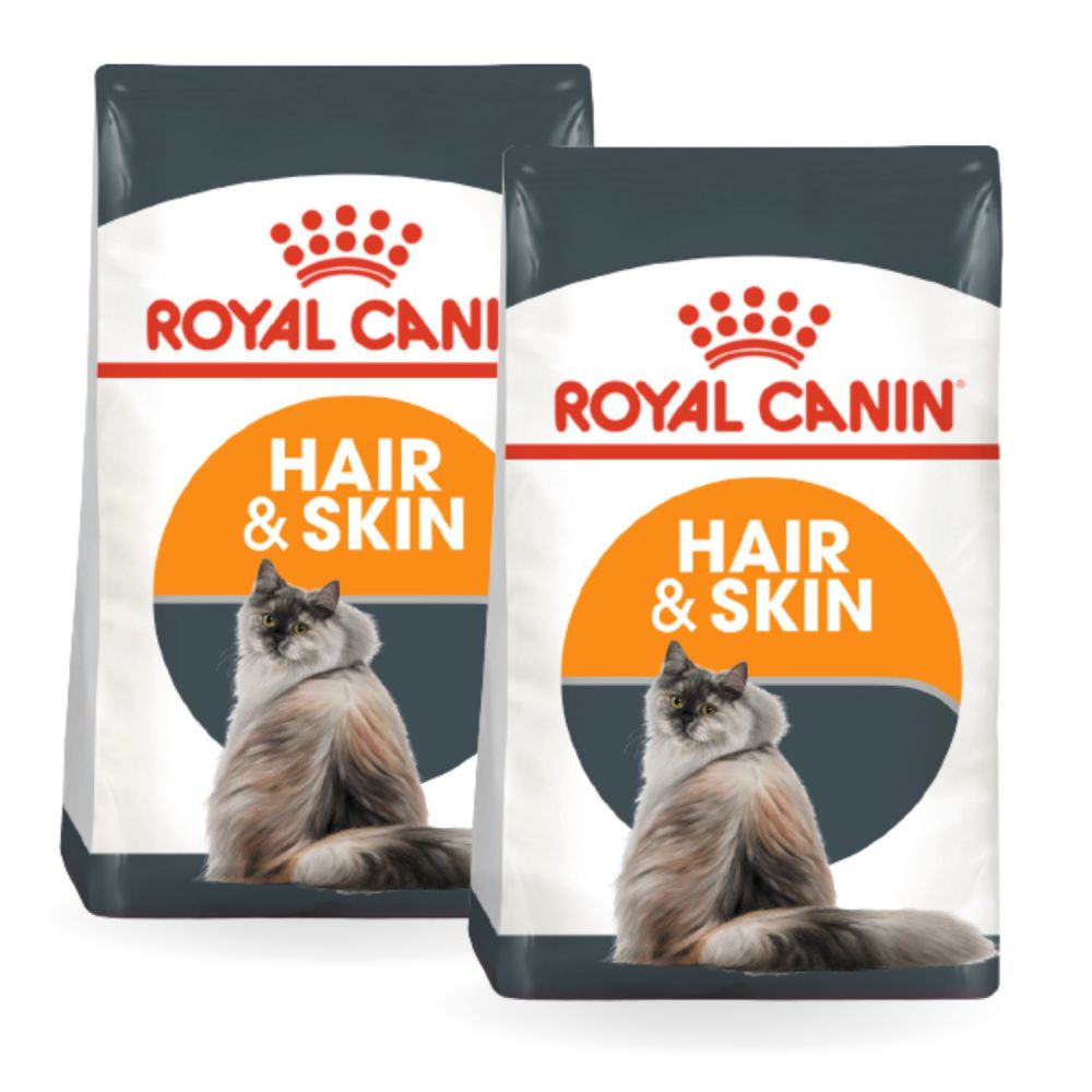 Pakiet ROYAL CANIN Hair&Skin Care Karma Sucha Dla Kotów Dorosłych Lśniąca Sierść I Zdrowa Skóra 2 x 2 kg