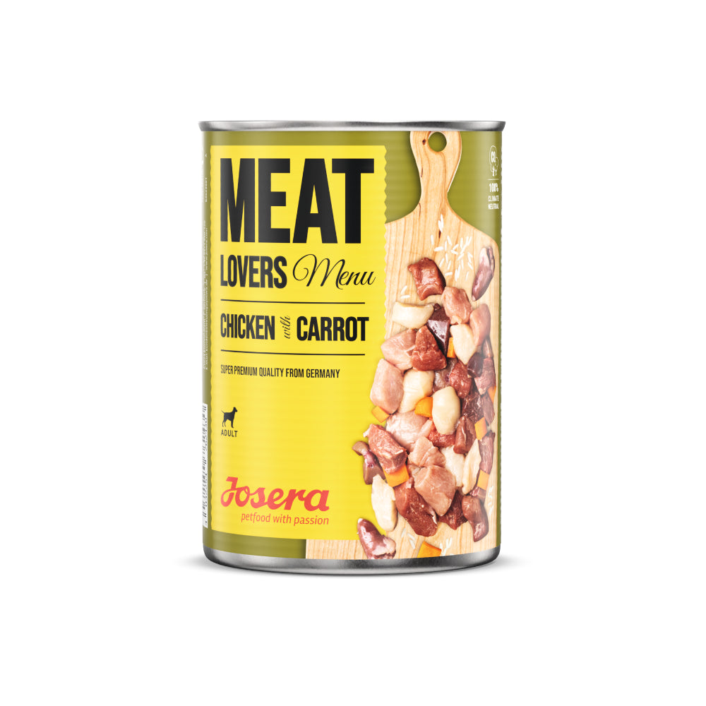 Josera MeatLovers Menu Mokra Karma Dla Dorosłych Psów Z Kurczakiem I Marchewką 800 g
