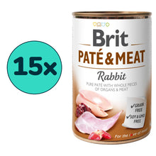Pakiet Brit Pate&Meat Rabbit z Królikiem 15 x 400 g