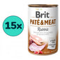 Pakiet Brit Pate&Meat Rabbit z Królikiem 15 x 400 g