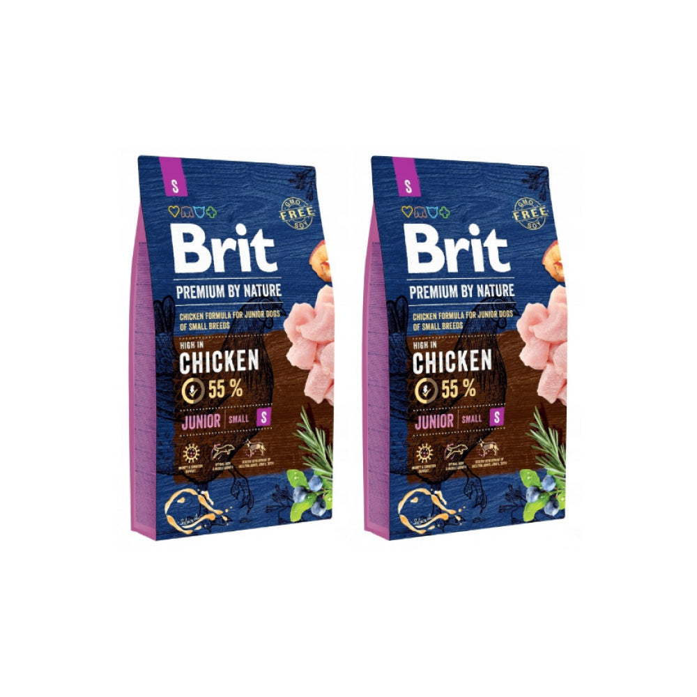 Pakiet Brit Premium By Nature Chicken Kurczak Junior S 2 x 8 kg