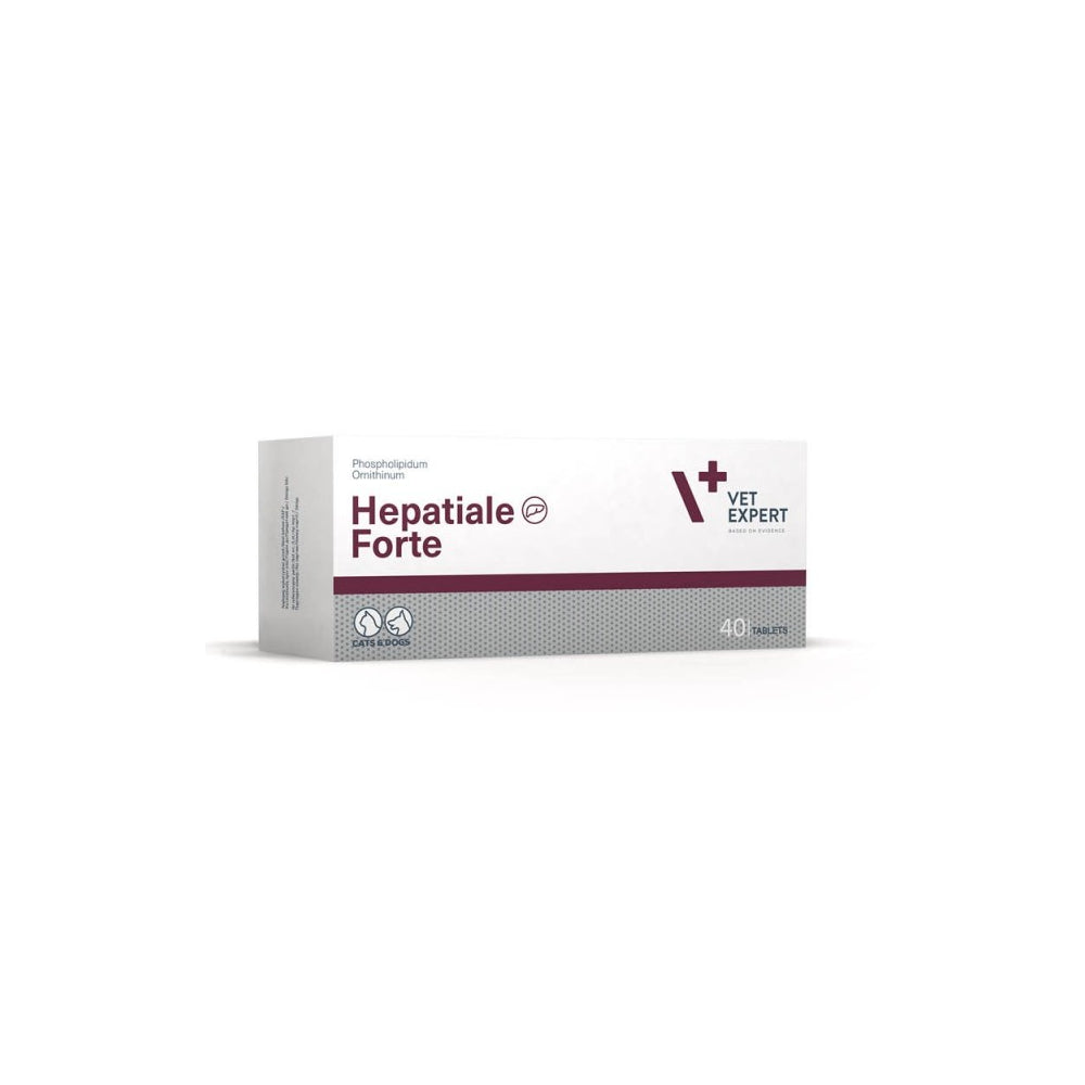 VetExpert Hepatiale Forte Preparat Wspomagający Funkcje Wątroby Dla Psów i Kotów 40 Tabletek