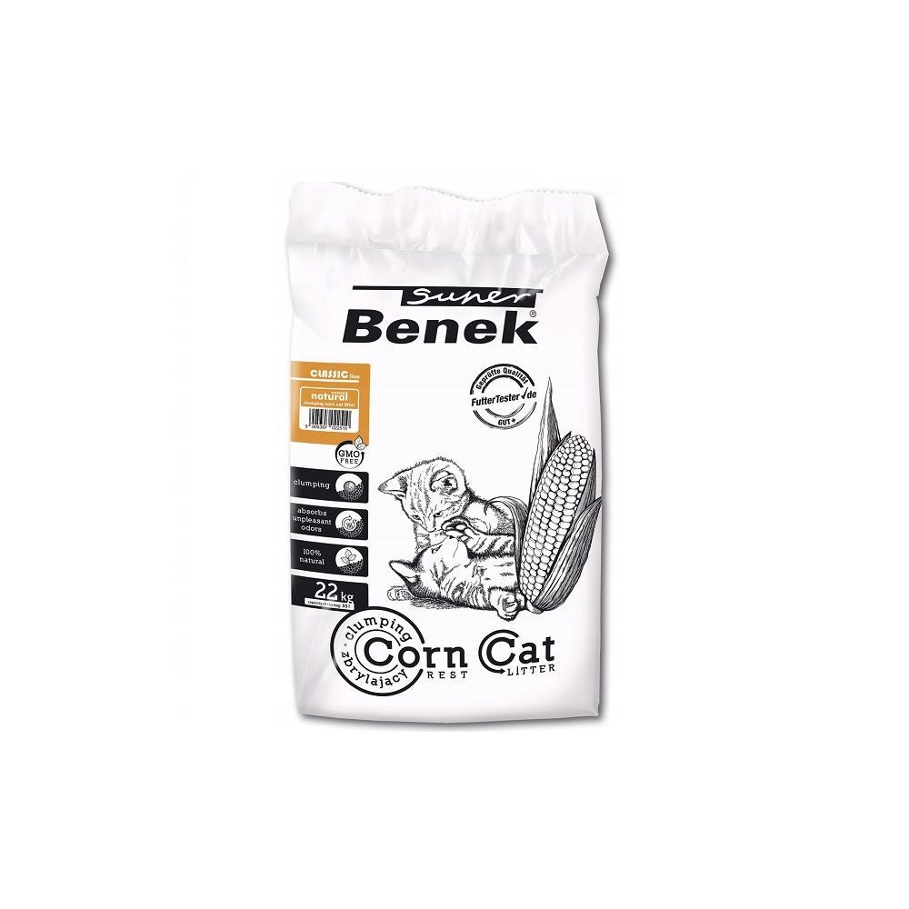 Benek Super Corn Cat Naturalny Żwirek Kukurydziany Dla Kota 35l