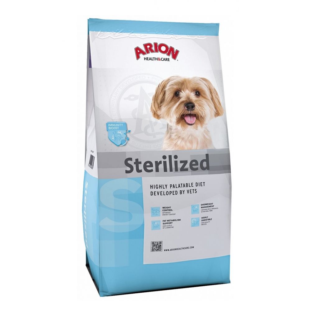 Arion Health & Care Sterilised Small Breed Karma Dla Wysterylizowanych Psów Małych Ras 3 kg