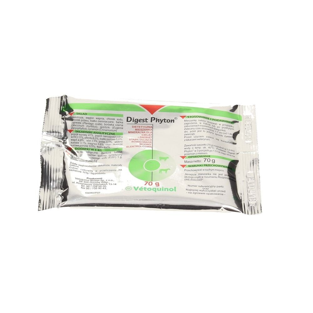 Vetoquinol Digest Phyton Dla Cieląt i Źrebiąt 70 g