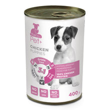 Dibaq The Pet+ Dog Tin Mokra Karma Dla Szczeniąt z Kurczakiem 400 g