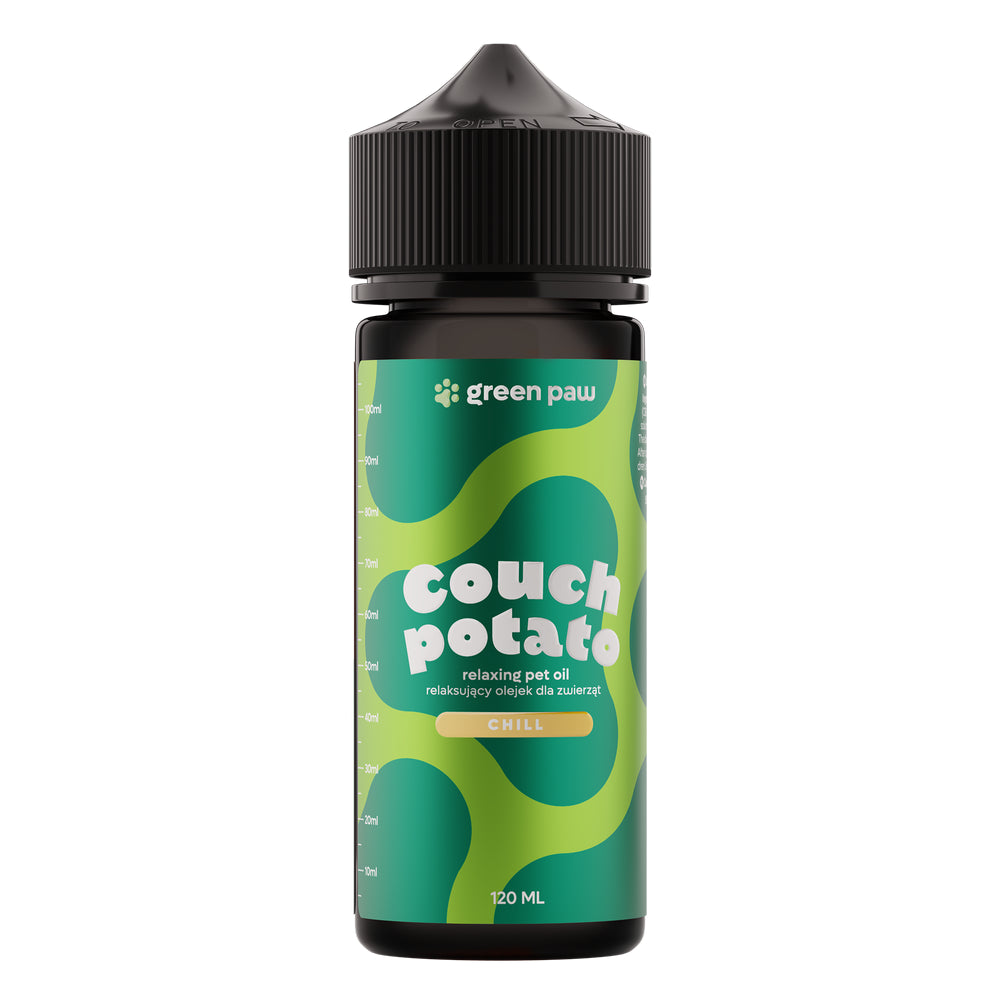 Green Paw Couch Potato Olejek z CBD Dla Psów Ras Małych i Dużych oraz Kotów 120 ml