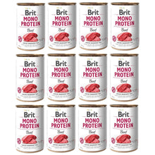 Pakiet Brit Mono Protein Beef Wołowina Mokra Karma Dla Psa 12 x 400 g