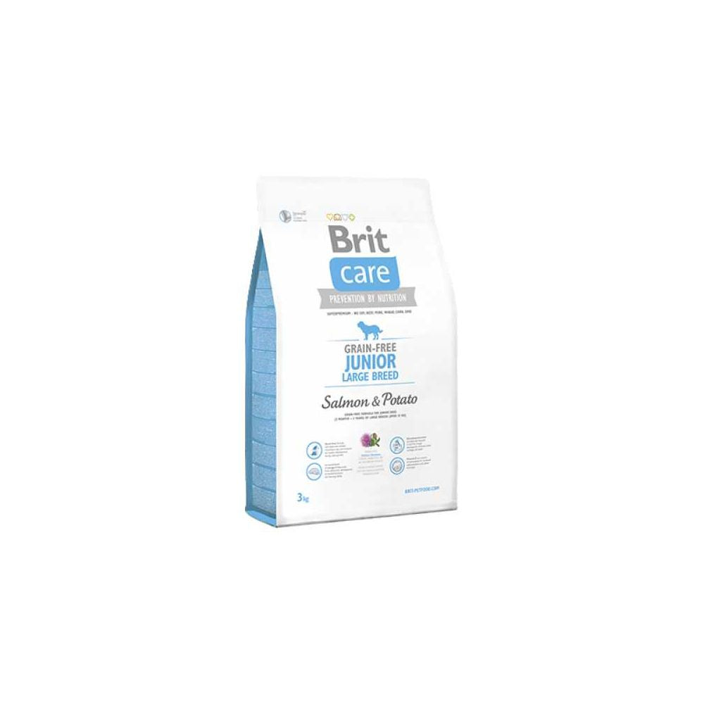 Brit Care Grain-Free Junior Large Breed Salmon & Potato Łosoś & Ziemniak  Bezzbożowa Karma Dla Szczeniąt Dużych Ras 3 kg