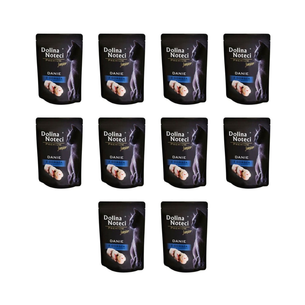 Pakiet Dolina Noteci Premium Dorsz z Sardynką Junior 10 x 85 g