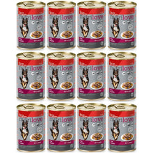 Pakiet Nutrilove Z Kawałkami Wołowiny I Wątróbki Z Warzywami W Sosie 12 x 415 g