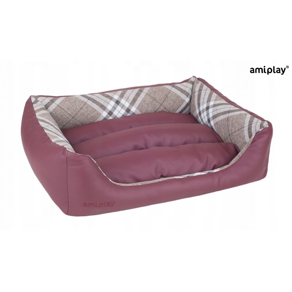 Amiplay Sofa  Zipclean 4 w 1 Kent Bordowa Rozmiar XS