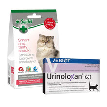 Pakiet Urinolaxan Cat Preparat Dla Kotów Z Problemami Dróg Moczowych 30 Tabletek + Dr Seidel Smakołyki Dla Kotów Na Zdrowy Układ Moczowy 50 g GRATIS!