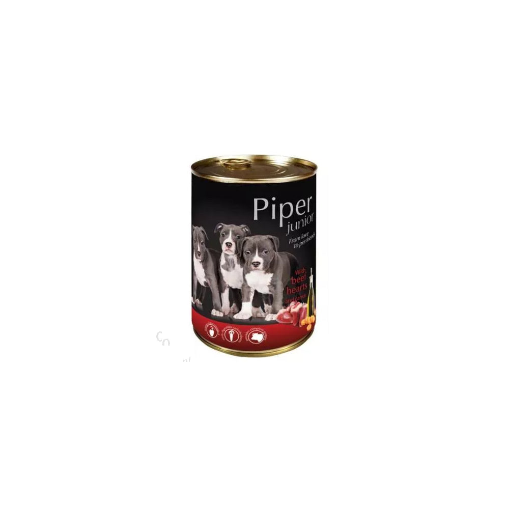 Dolina Noteci Piper Serca Wołowe z Marchewką Junior 400 g