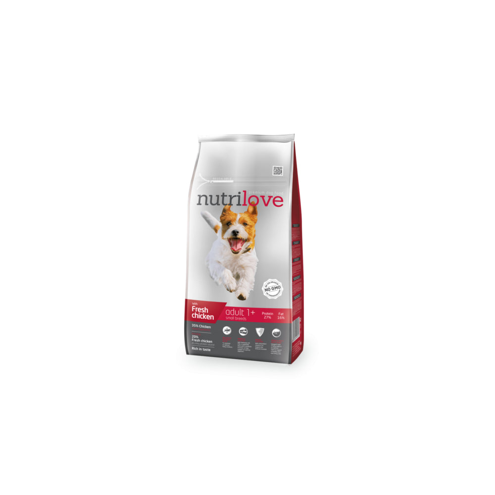 Nutrilove Adult Karma Z Kurczakiem Dla Psów Małych Ras Adult 8 kg
