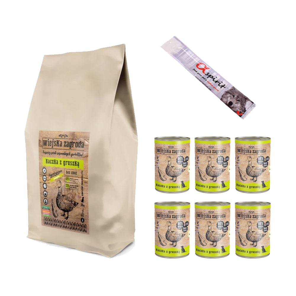 Pakiet Wiejska Zagroda Kaczka z Gruszką 20 kg + 7 GRATISÓW!