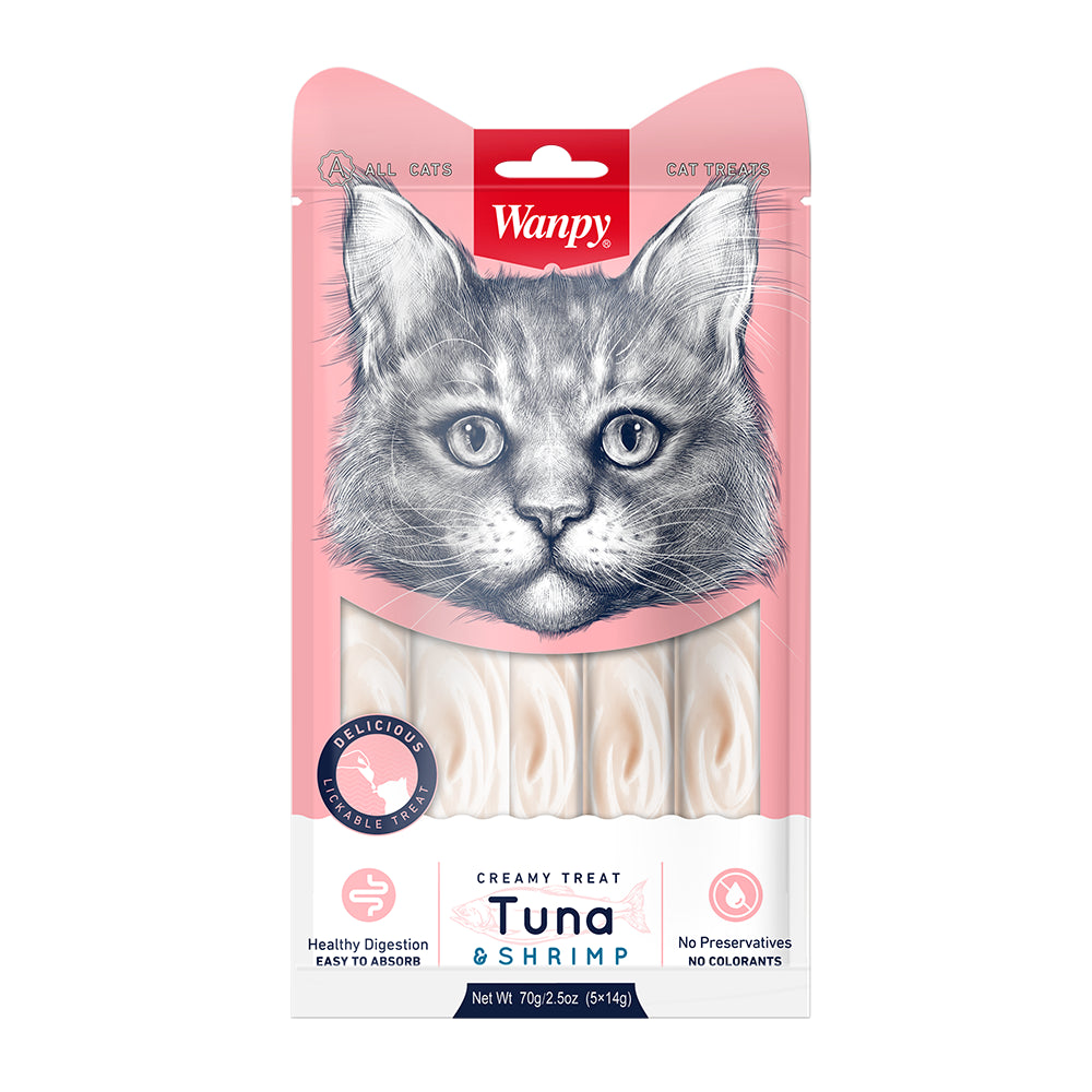 Wanpy Tuna & Shrimp Creamy Treats Kremowy Przysmak 70 g
