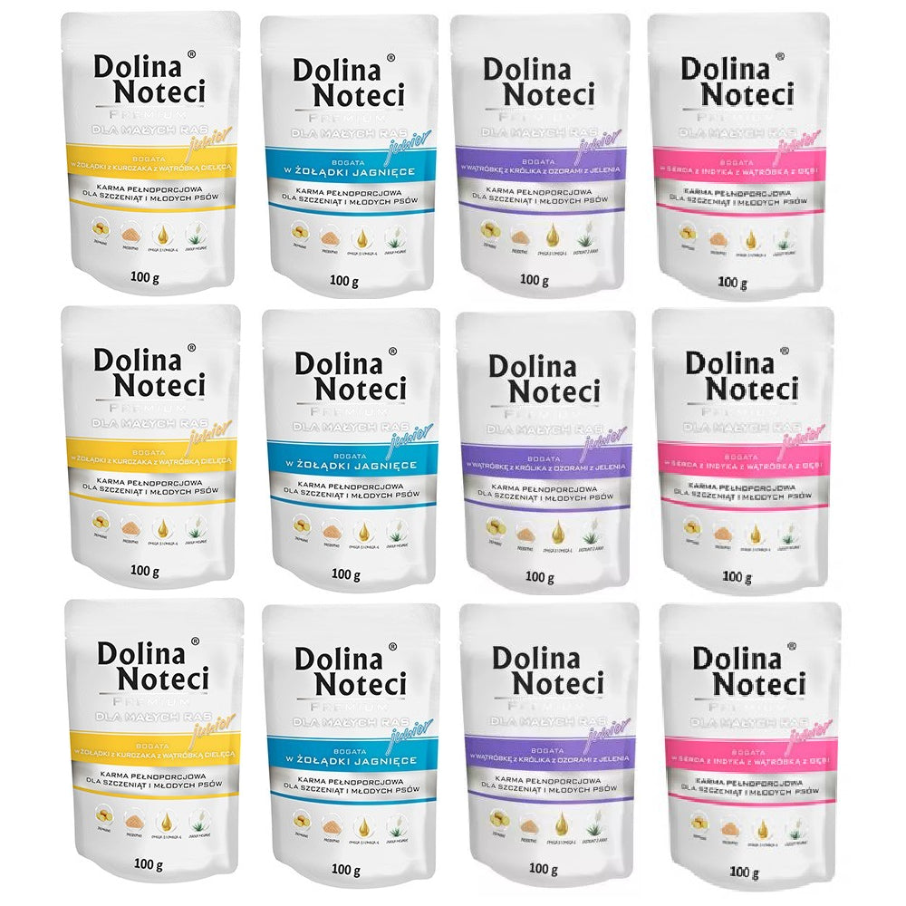 Pakiet Dolina Noteci Premium Mix Smaków Junior 12 x 100 g