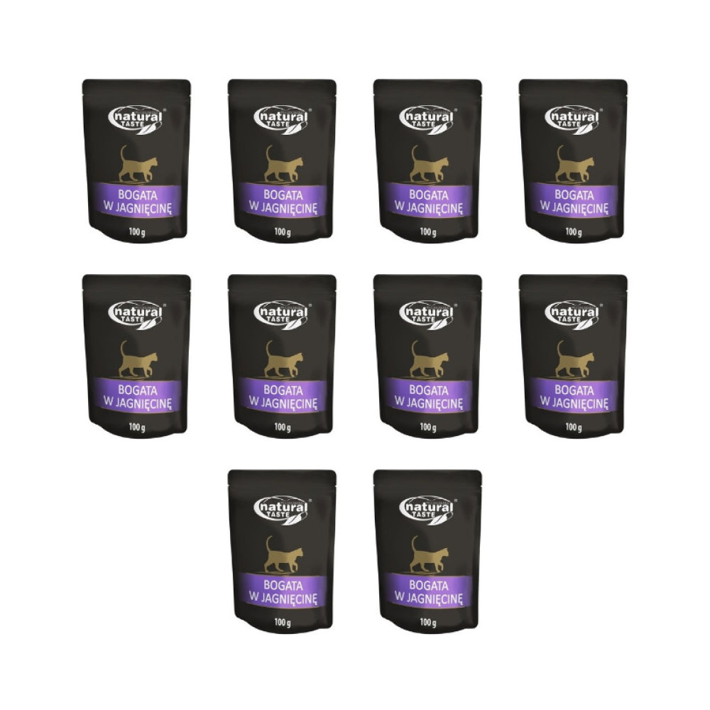Pakiet Dolina Noteci Natural Taste z Jagnięciną Kot 10 x 100 g