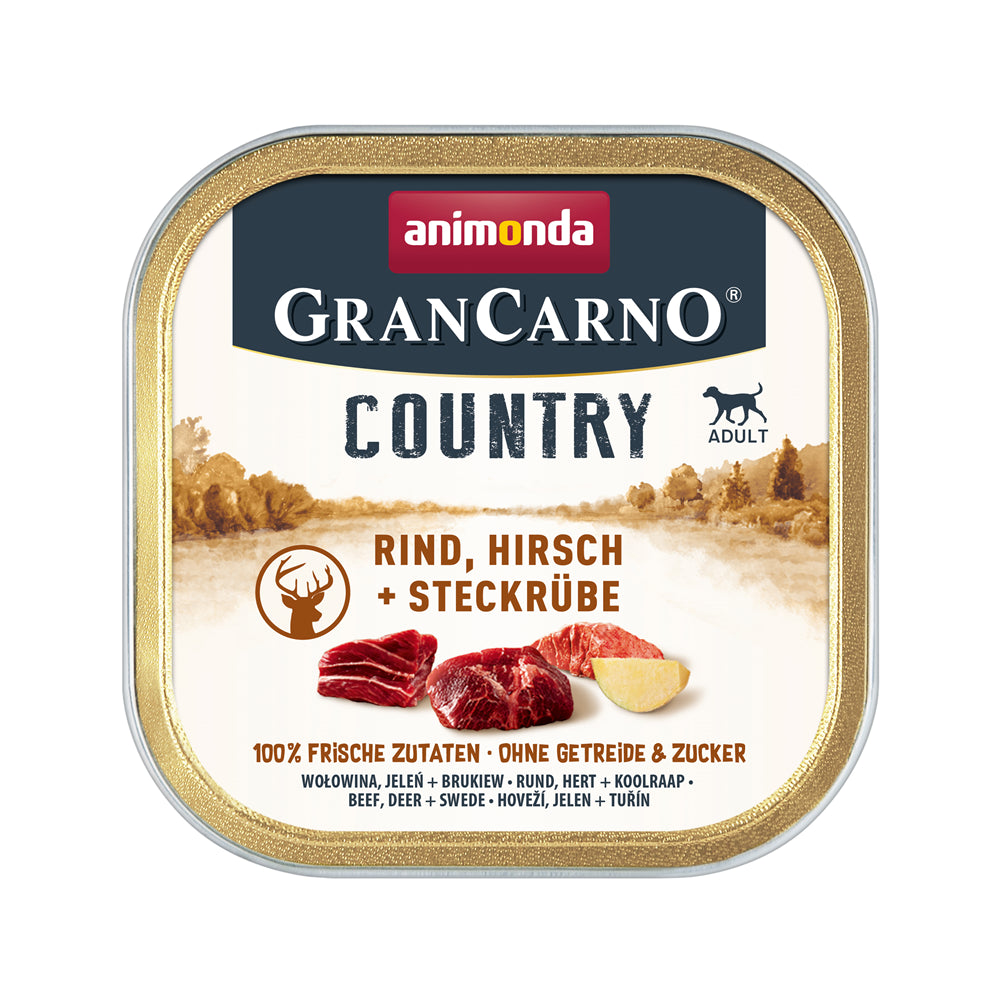 Animonda Grancarno Country Wołowina, Jeleń i Brukiew Mokra Karma Dla Psa 150 g
