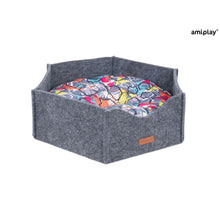 AmiPlay Legowisko Korona 2 w 1 Hyge Szare Rozmiar S