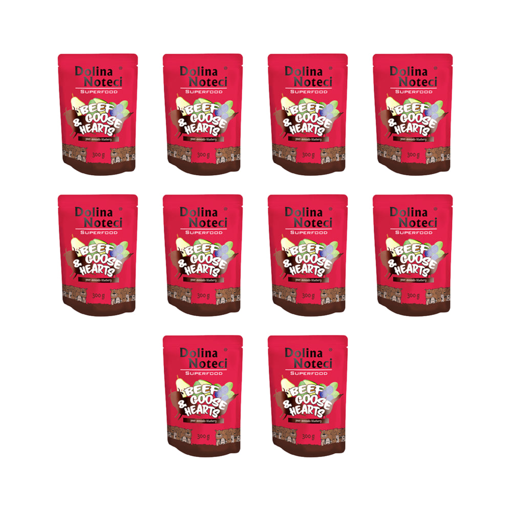Pakiet Dolina Noteci Superfood Wołowina i Gęś 10 x 300 g