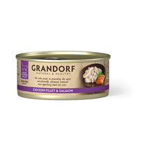 Grandorf Chicken Breast & Salmon Karma Dla Kota Filet z Piersi Kurczaka i Łososia 70 g
