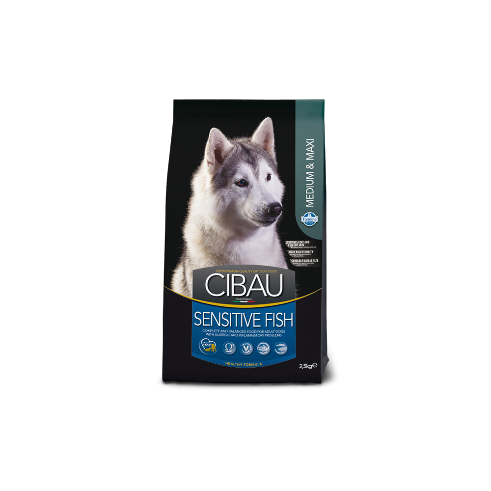Farmina Cibau Sensitive Fish Medium/Maxi Karma Dla Psów Średnich i Dużych Ras 12 kg+2