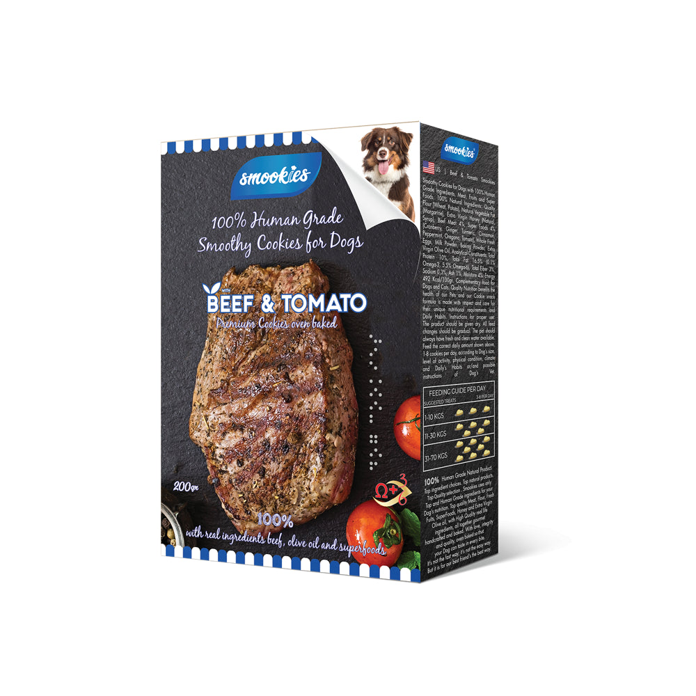 Smookies Ciastka Dla Psa Wołowina z Pomidorem 200 g