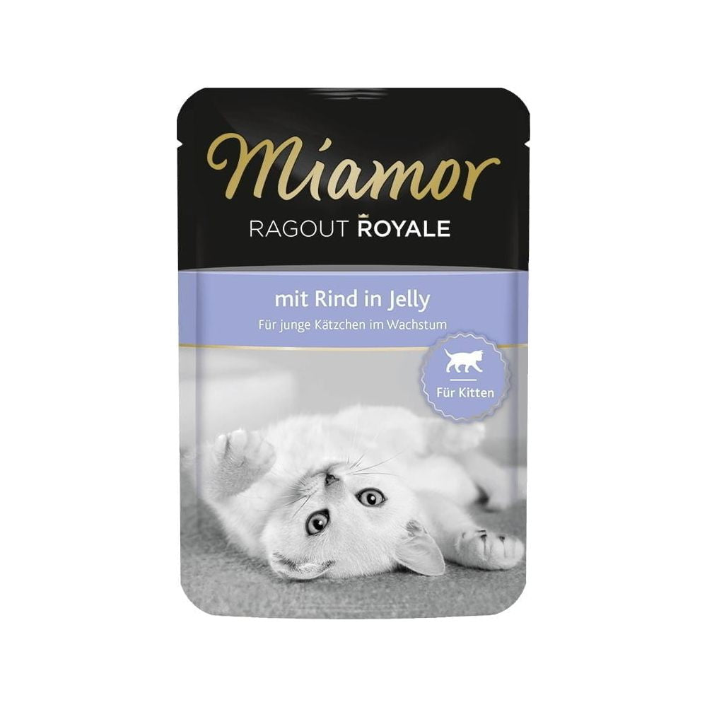 Miamor Ragout Royale Kitten in Jelly Wołowina 100g w galaretce dla kociąt