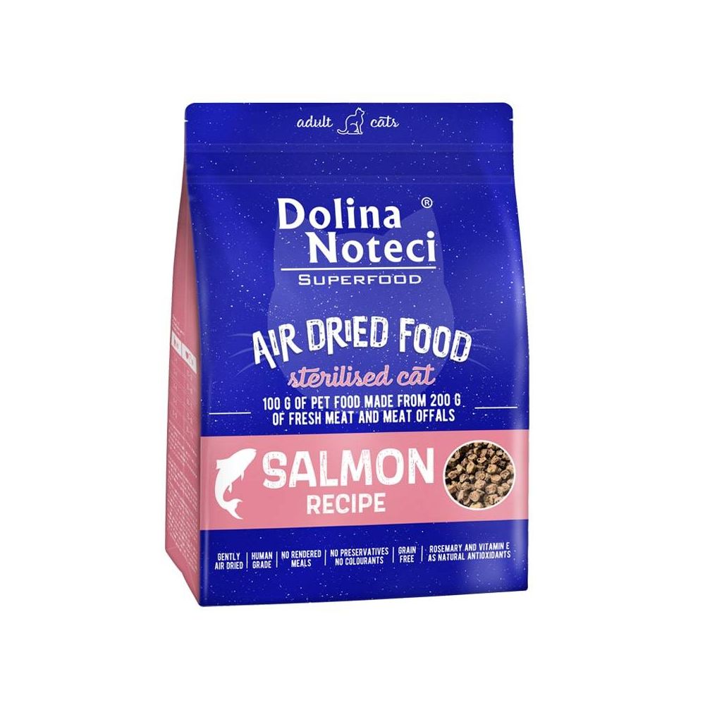 Dolina Noteci Superfood Air Dried Danie Z Łososia Karma Suszona Dla Kota Po Sterylizacji 1 kg