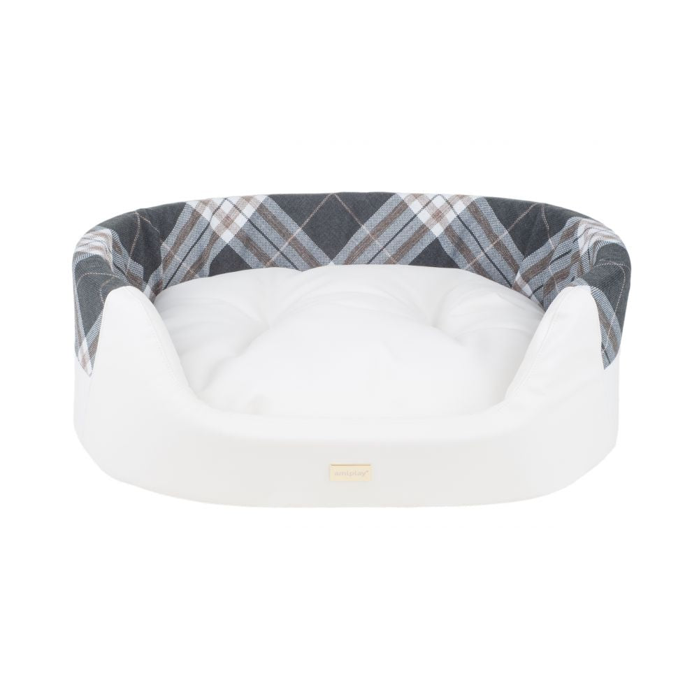 Amiplay Legowisko Elipsa 2 in 1 Kent Dla Psa Rozmiar L Białe