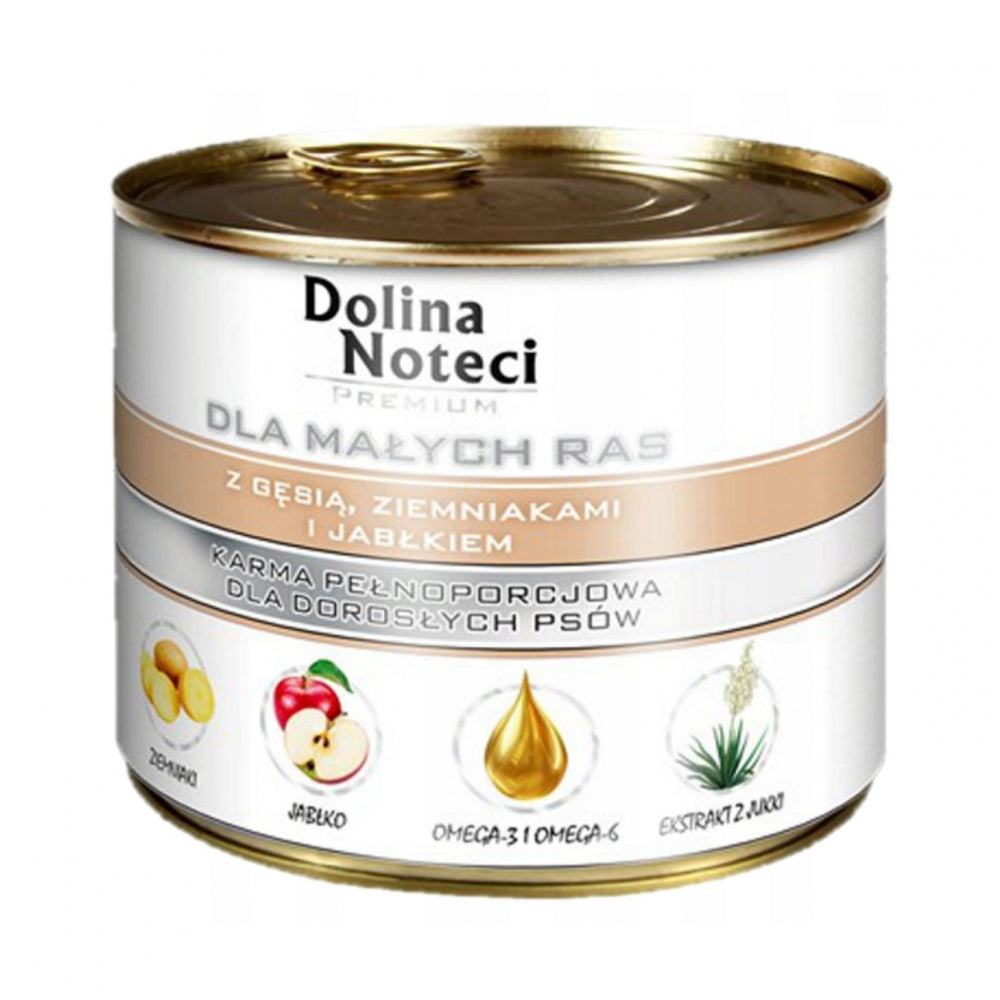Dolina Noteci Premium Gęś z Ziemniakami i Jabłkiem Małe Rasy 185 g