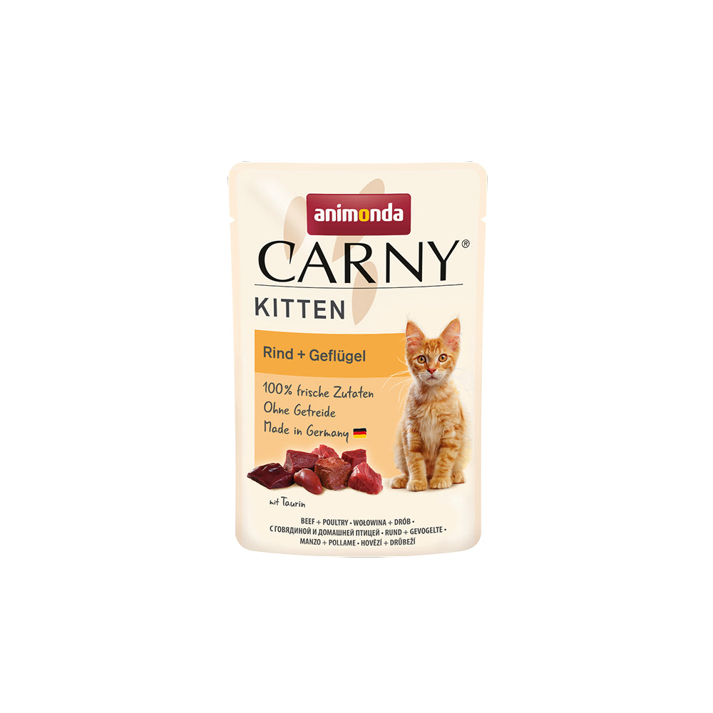 Animonda Carny Wołowina i Drób Mokra Karma Dla Kociąt 85 g