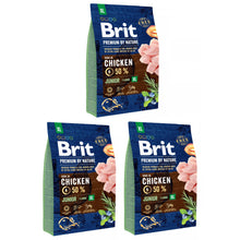 Pakiet Brit Premium By Nature Chicken Kurczak Junior Karma Dla Młodych Psów Dużych Ras XL 3 x 3 kg