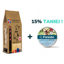 Pakiet Lincoln Adult Rabbit & Potato Królik Ziemniaki 12 kg + Foresto dla Kota i Psa powyżej 8 kg 15% TANIEJ