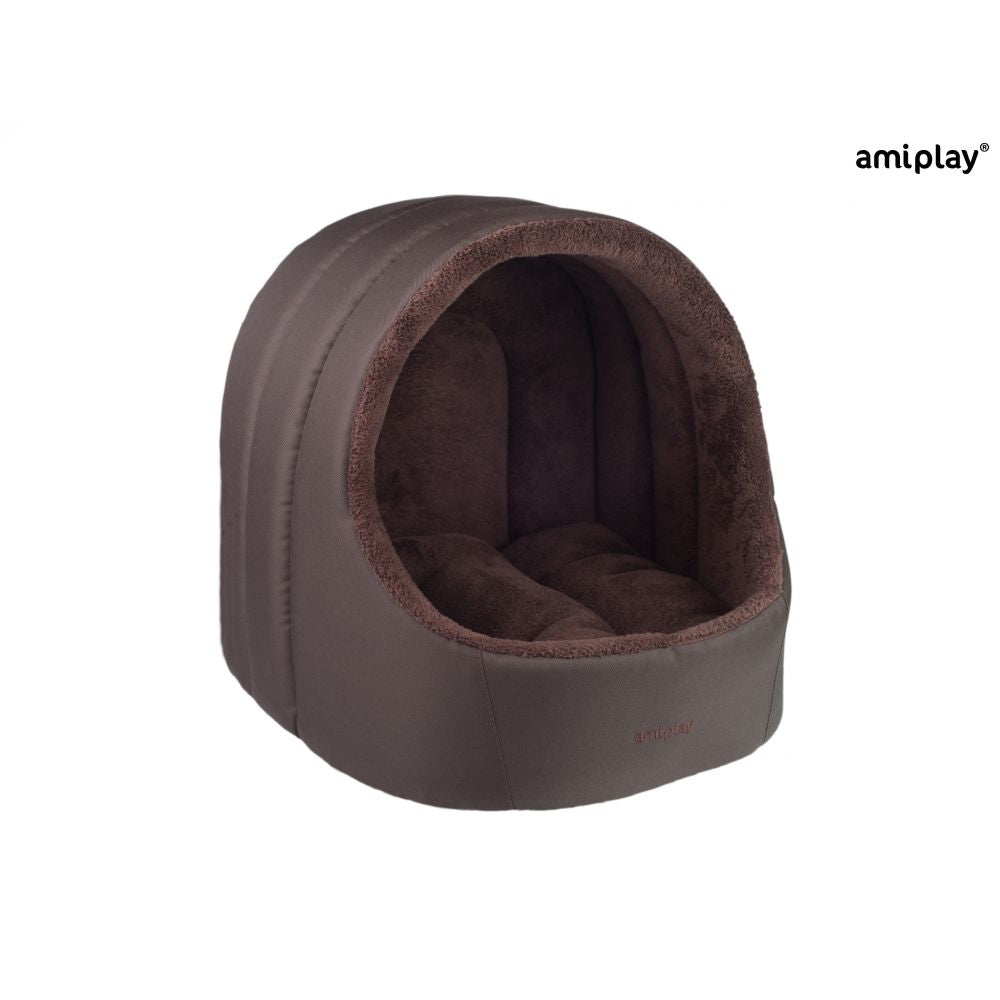 Amiplay Buda Owalna Dla Psa Aspen Rozmiar S Brązowa