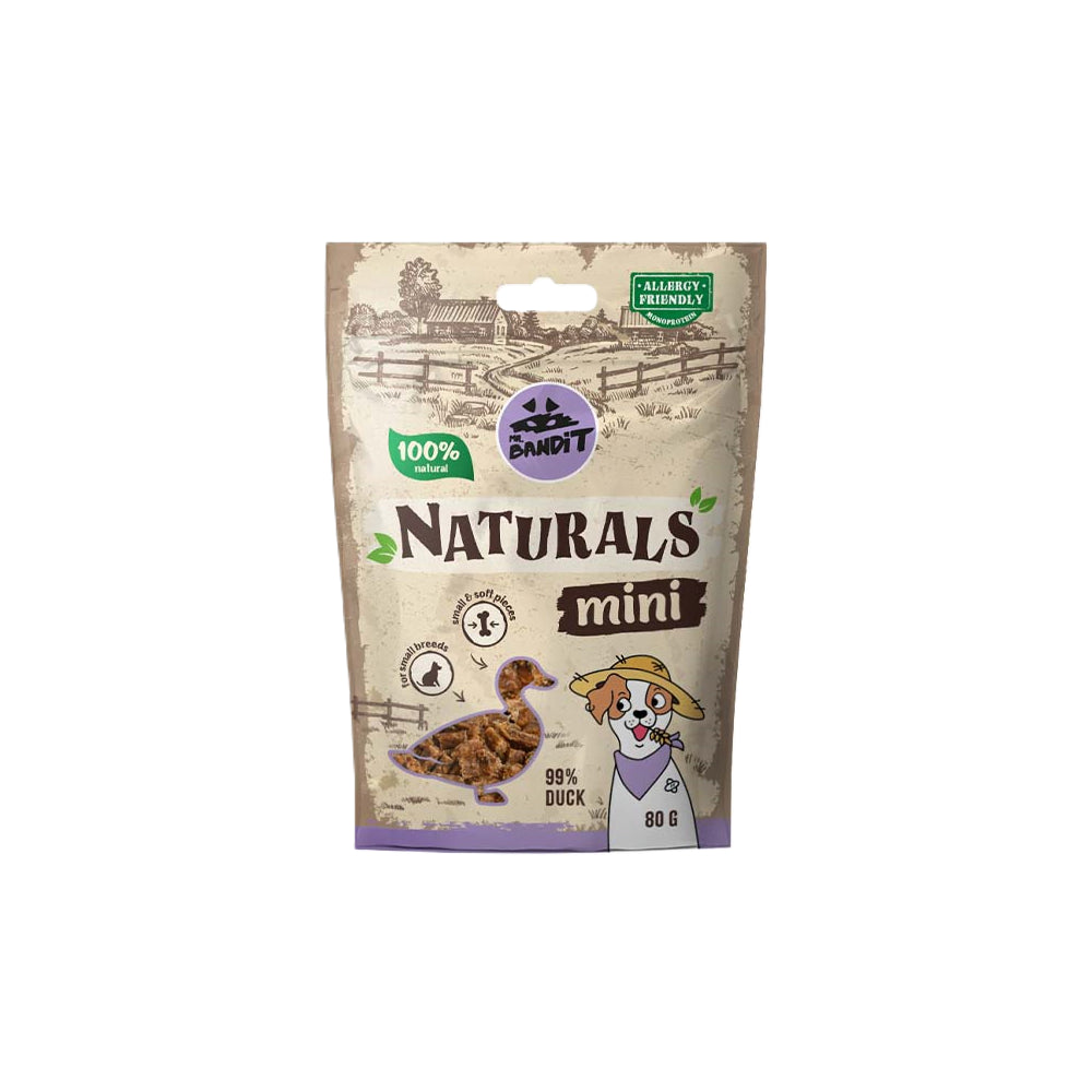 MR. BANDIT Naturals Mini Kaczka 80g dla małych ras