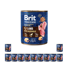Pakiet Brit Premium By Nature Lamb with Buckwheat Jagnięcina Gryka Mokra Karma Dla Psa 12 x 800 g