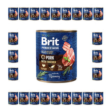 Pakiet Brit Premium By Nature Pork With Trachea Wieprzowina Tchawica Mokra Karma Dla Psa 24 x 800 g