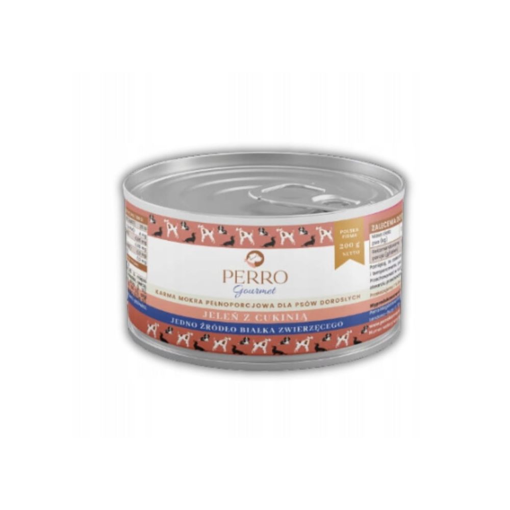 PERRO Gourmet Jeleń z cukinią 200g monobiałkowa karma dla psów dorosłych