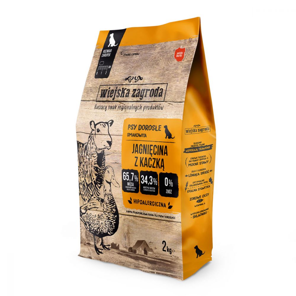 Wiejska Zagroda Jagnięcina z Kaczką Mniejsze Rasy 2 kg