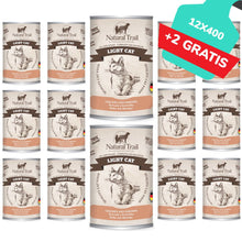Natural Trail Light Cat Kurczak Krewetki Bezzbożowa 12 x 400 g + 2 gratis
