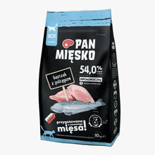 Pan Mięsko Kurczak z pstrągiem chrupki S 10kg karma sucha dla kotów dorosłych