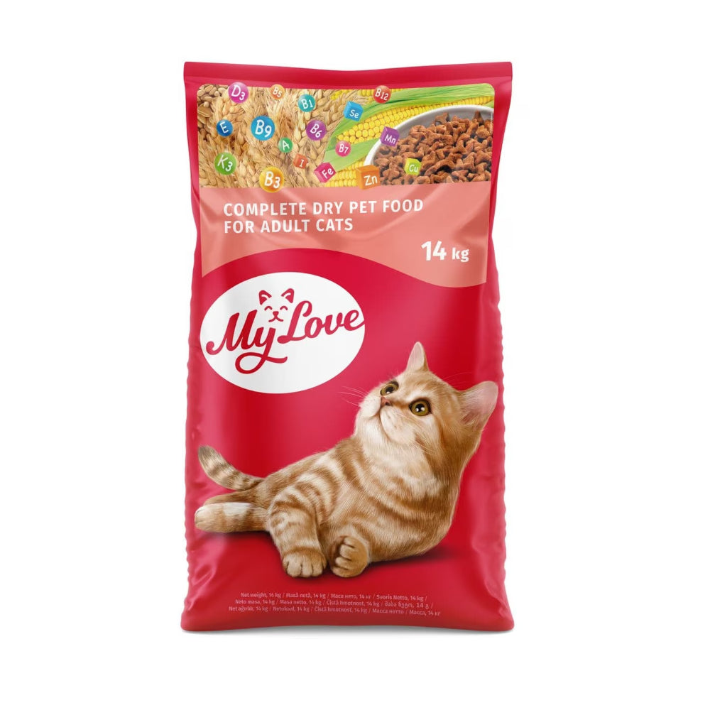 My Love Sucha Karma Dla Dorosłych Kotów z Wątróbką 14 kg