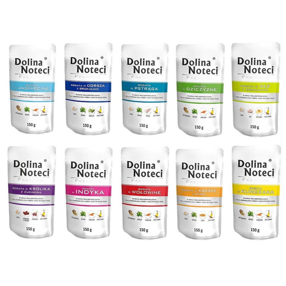Pakiet Dolina Noteci Mokra Karma Dla Psa Mix Smaków 10 x 150 g