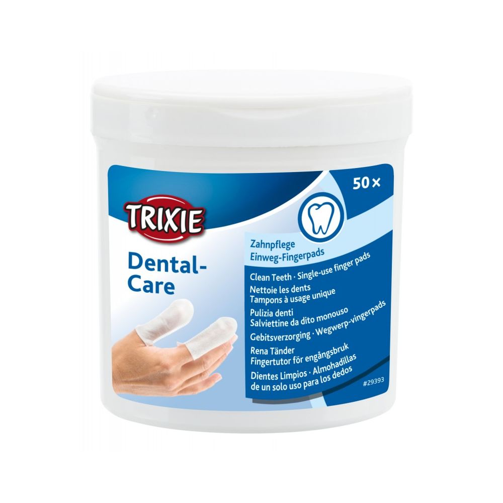 Trixie Dental Care Czyste Zęby Jednorazowe Nakładki Na Palce 50 szt.
