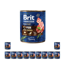 Pakiet Brit Premium By Nature Pork With Trachea Wieprzowina Tchawica Mokra Karma Dla Psa 12 x 800 g