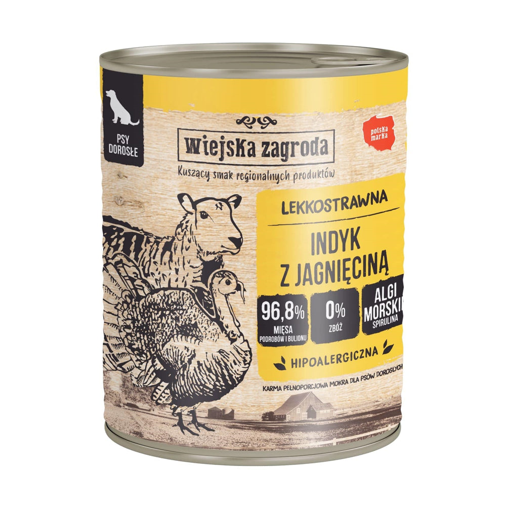 Wiejska Zagroda Indyk z Jagnięciną 800 g